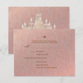 Luhandelier ~ Wedding Reply ~ LARGE RSVP-kaarten RSVP Kaartje (Voorkant / Achterkant)