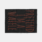 Lui Grappig Halloween Kostuum Shirt Doe alsof ik e Fleece Deken (Voorkant (Horizontaal))