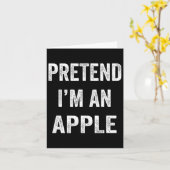 Lui Halloween Doe alsof ik Apple ben Funny Hallowe Kaart (Gele Bloem)