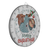 Lui Kerstmis Dartbord (Voorkant Links)