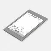 Lui Kunstwerk Over Katten Persoonlijk Nieuwigheid  Post-it® Notes (Schuin)