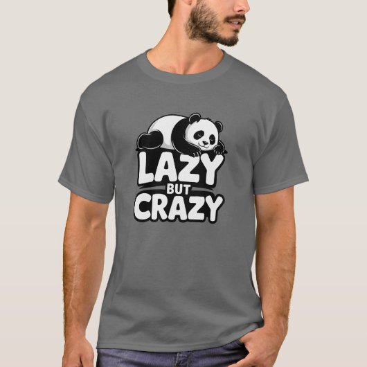 Lui Maar Crazy Panda T-Shirt (Voorkant)