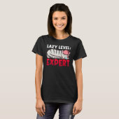 Lui Niveau Expert Schattige Kat T-shirt (Voorkant volledig)