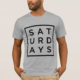 lui t-shirt op zaterdag vierkant type