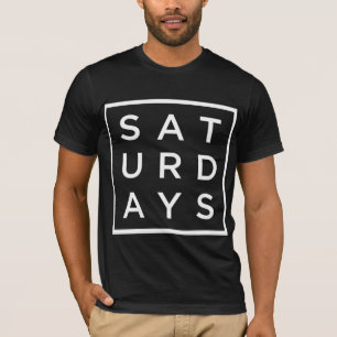 lui t-shirt op zaterdag vierkant type