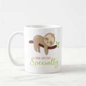 Lui zijn is mijn specialiteit Schattigee luiheid Koffiemok (Links)