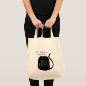 Lui zwart kat Boodschappentas Tote Bag (Voorkant (product))