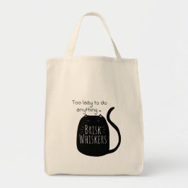 Lui zwart kat Boodschappentas Tote Bag