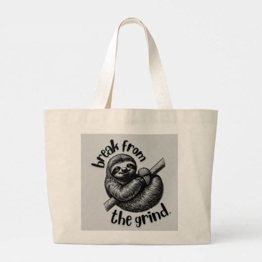 Luiaard 2 BFTG Grote Tote Bag (Achterkant)