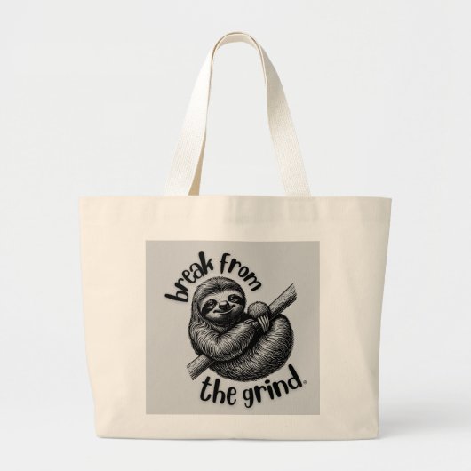 Luiaard 2 BFTG Grote Tote Bag (Voorkant)