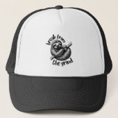 Luiaard 2 Hoed Trucker Pet (Voorkant)