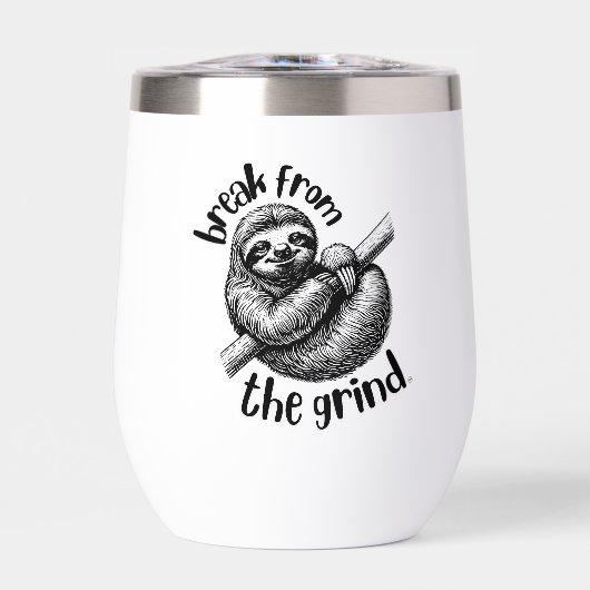 Luiaard 2 Wine Tumbler (Voorkant)