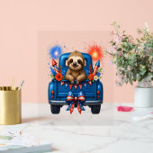 Luiaard 4 juli Verenigde Staten Acryl Bord (Huwelijk)