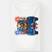 Luiaard 4 juli Verenigde Staten Spandoek (Verticaal)