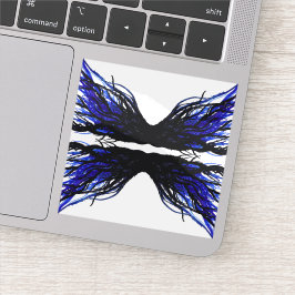 Luiaard Abstracte 7 Dodelijke Zonden Alcohol Inkt  Sticker