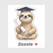 Luiaard Afstuderen Sticker (Vel)