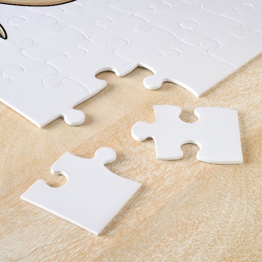 Luiaard als bruid met sluier legpuzzel (Zijkant)