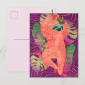 Luiaard Ansichtkaart Briefkaart (Voorkant / Achterkant)