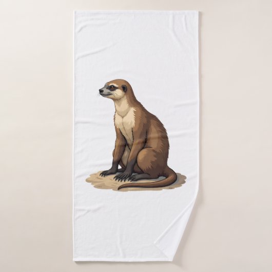 Luiaard Antieke Gravure Retro Grafisch (2) Badhanddoek (Badhanddoek)