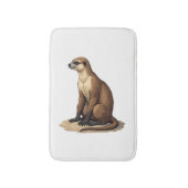 Luiaard Antieke Gravure Retro Grafisch (2) Badmat (Voorkant Verticaal)