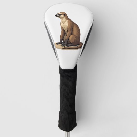 Luiaard Antieke Gravure Retro Grafisch (2) Golfheadcover (Voorkant)