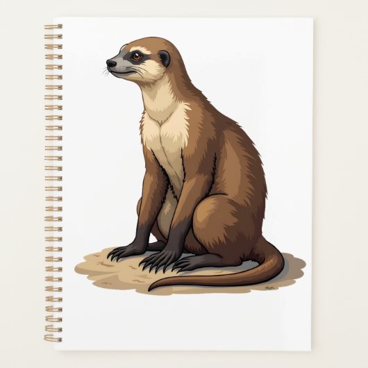 Luiaard Antieke Gravure Retro Grafisch (2) Planner (Voorkant)