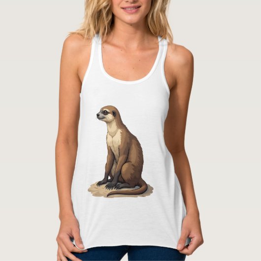 Luiaard Antieke Gravure Retro Grafisch (2) Tanktop (Voorkant)