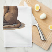 Luiaard Antieke Gravure Retro Grafisch (2) Theedoek (Quarter Fold)