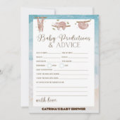 Luiaard Baby Shower - Bewerkbare Naam, 5x7 Uitnodi Kaart (Voorkant)