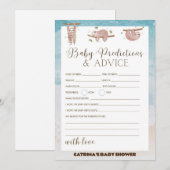 Luiaard Baby Shower - Bewerkbare Naam, 5x7 Uitnodi Kaart (Voorkant / Achterkant)