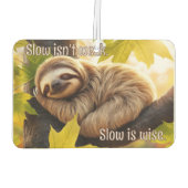 Luiaard Baby Slapen in boom offerte auto Luchtverfrisser (Achterkant)