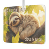 Luiaard Baby Slapen in boom offerte auto Luchtverfrisser (Links)