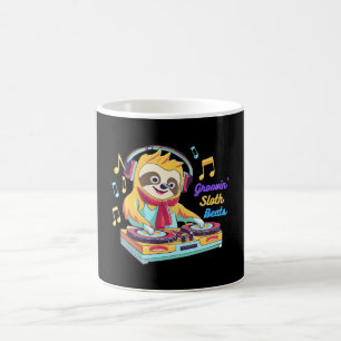 Luiaard Beats retro vintage levendig Koffiemok