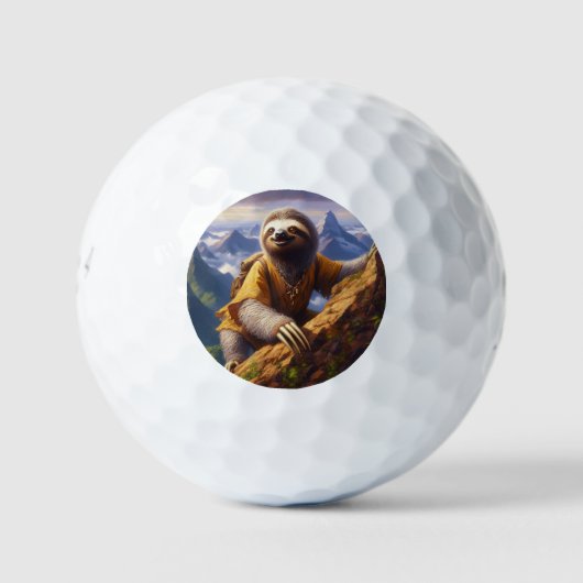 Luiaard Bergbeklimmen Golfballen (Voorkant)