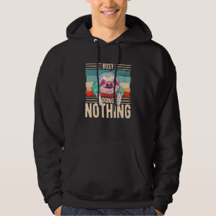 Luiaard - Bezig met Nietsdoen - Kantoor Spreuken S Hoodie