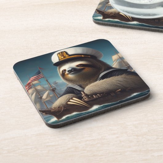 luiaard bier onderzetter (Linkerzijde)