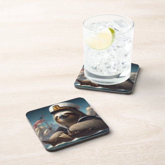 luiaard bier onderzetter (Rechterzijde)