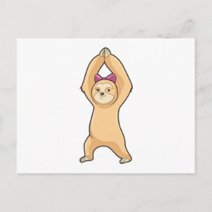 Luiaard bij Fitness Sports Briefkaart