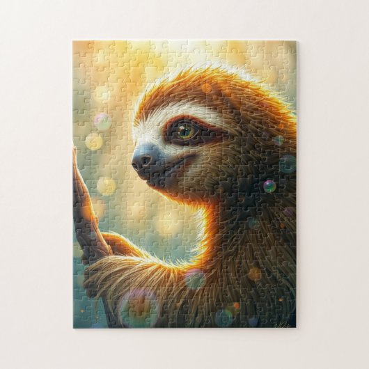 Luiaard bij zonsopgang legpuzzel (Verticaal)