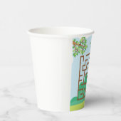 Luiaard, bladeren doolhof puzzel verjaardag papier papieren bekers (Rechts)