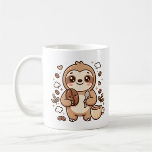 Luiaard Bonen Kawaii Koffiemok