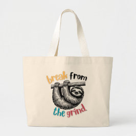 Luiaard Boodschappentas Grote Tote Bag