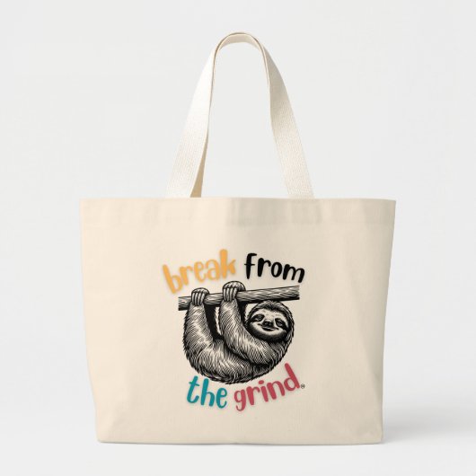 Luiaard Boodschappentas Grote Tote Bag (Voorkant)
