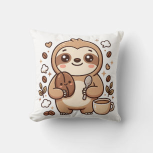 Luiaard Boon Lepel Worp Kussen Kawaii