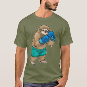 Luiaard Boxer Bokshandschoenen Boksen T-shirt