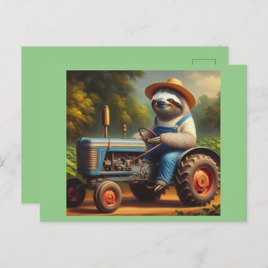 luiaard briefkaart (Voorkant / Achterkant)