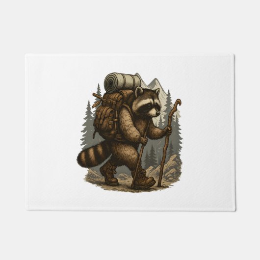 Luiaard Camping Wandelen Deurmat (Voorkant)