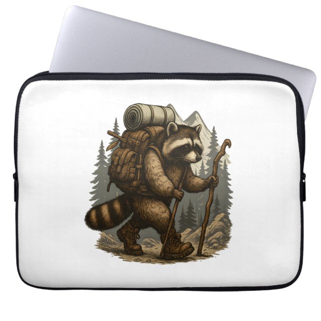 Luiaard Camping Wandelen Laptop Sleeve (Voorkant)
