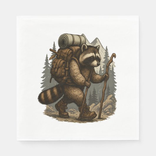 Luiaard Camping Wandelen Servet (Voorkant)