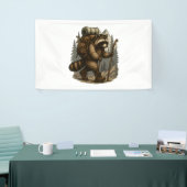 Luiaard Camping Wandelen Spandoek (Beurs)